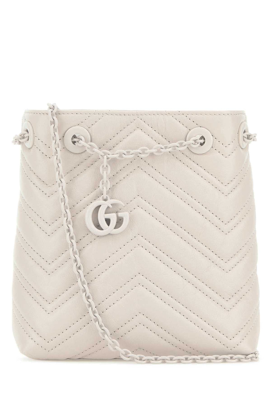 Gucci Quilted Nappa Leather Bucket Bag — White