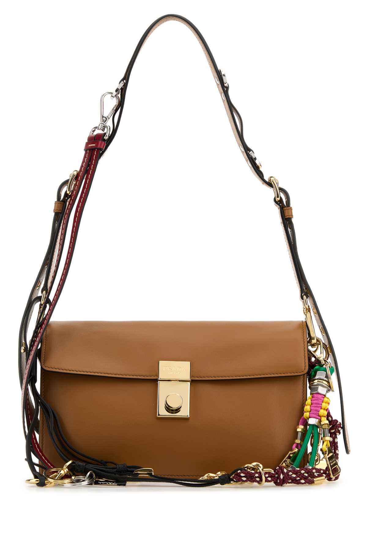 Prada Shoulder Bag — Brown Vitello