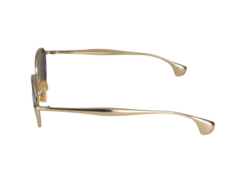 Bottega Veneta Bv1396s Gold Metal Round Sunglasses —