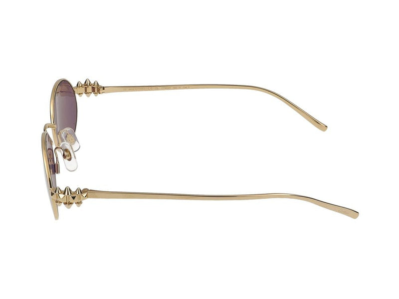 Cartier Ct0644s Oval Metal Sunglasses — Gold