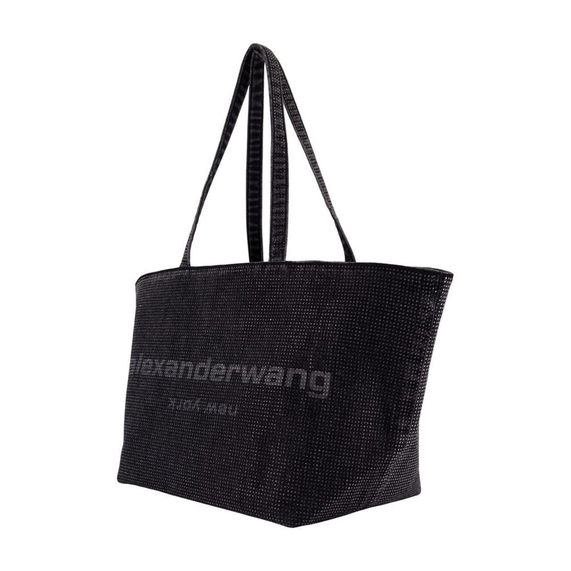 Alexander Wang Punch Tote Bag — Gray Cotton