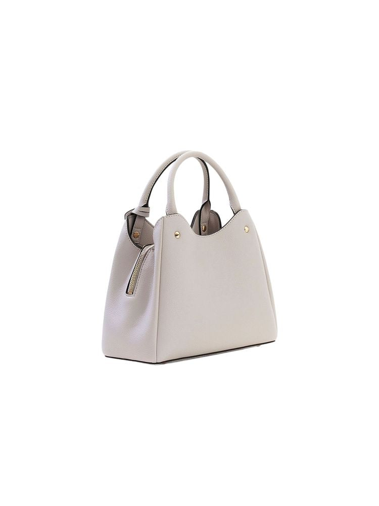 Guess Structured Polyurethane Shoulder Bag — Beige
