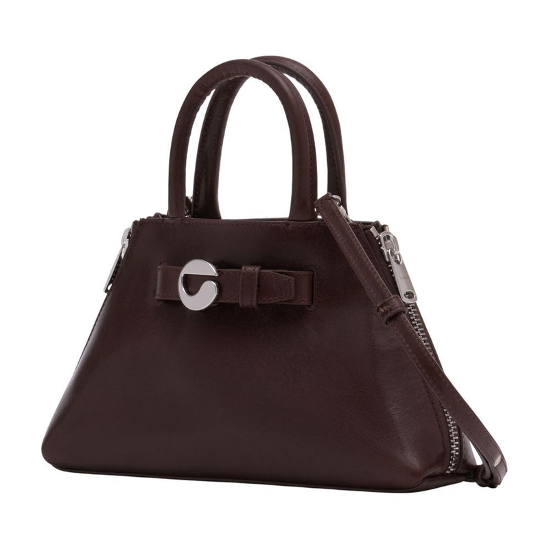 Coperni Data Top Handle Bag — Brown Calfskin