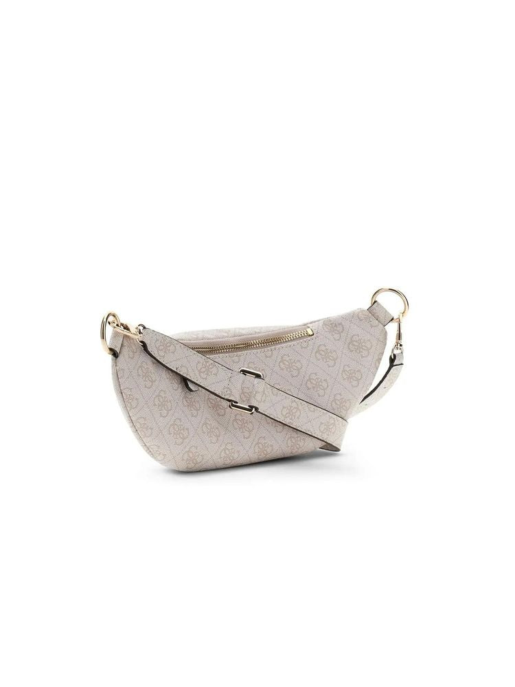 Guess Latona Belt Bag — Beige Polyurethane