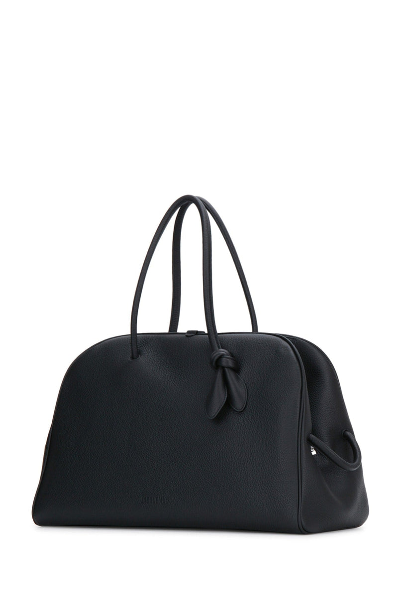 Jacquemus Grand Shoulder Bag — Black Leather