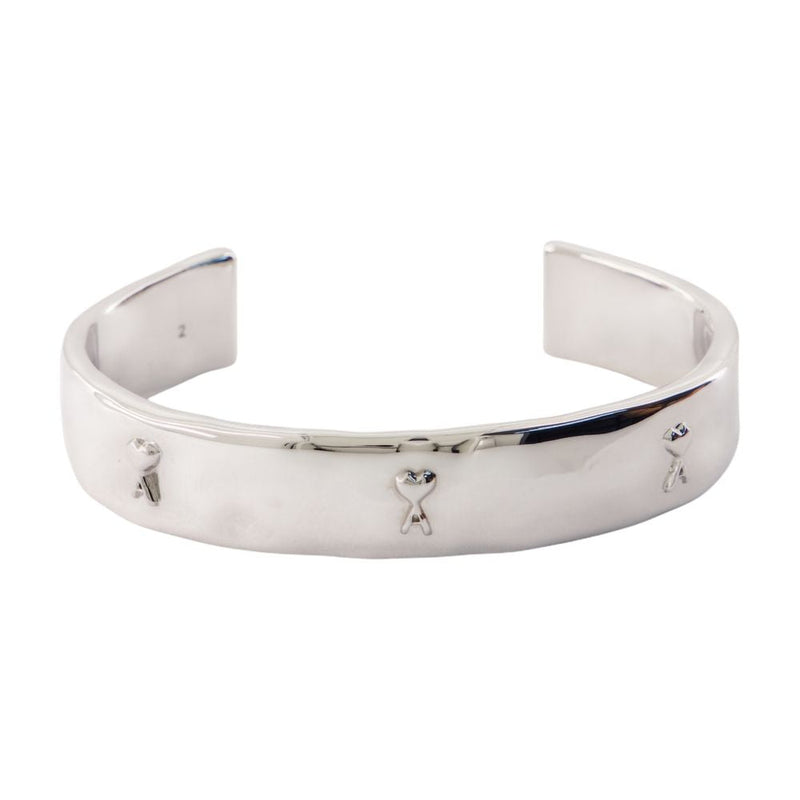 Ami Paris Hammered Metal Bracelet — Silver Bracelets