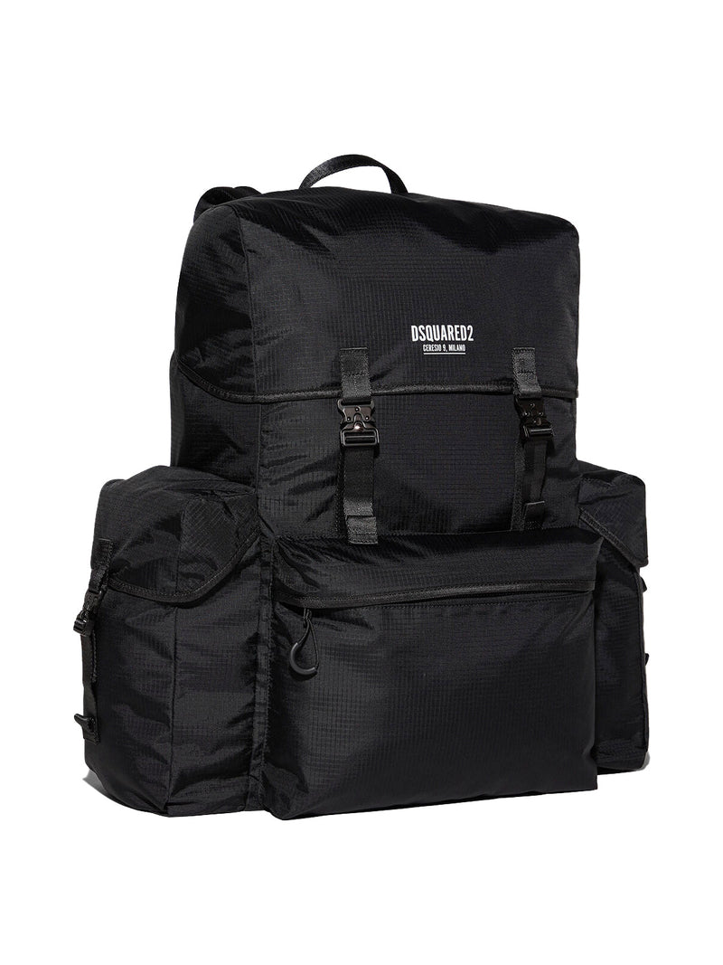 Dsquared2 Ceresio 9 Backpack — Black Nylon
