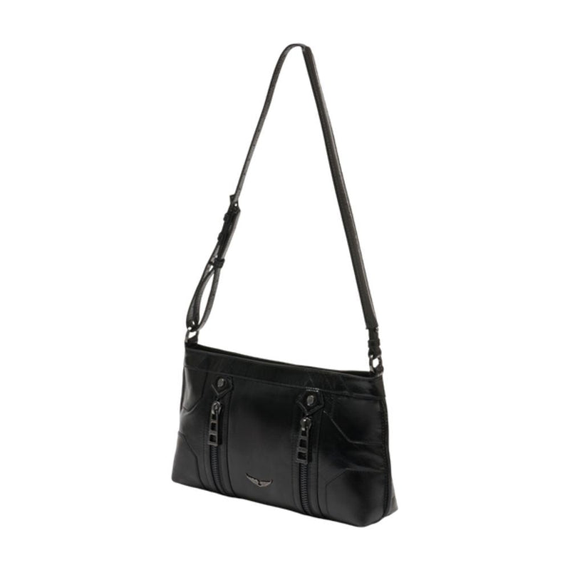Zadig & Voltaire Sunny Moody Crossbody Bag — Black Calfskin