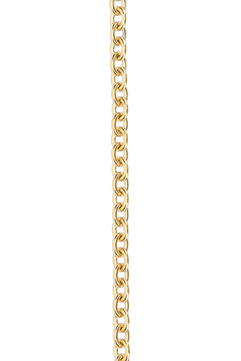 Chloé Gold Metal Chain Script Belt —