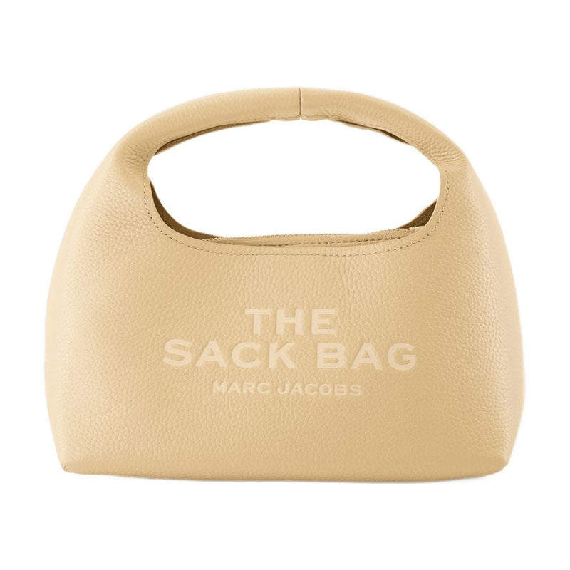 Marc Jacobs Textured Cowhide Shoulder Bag — Beige