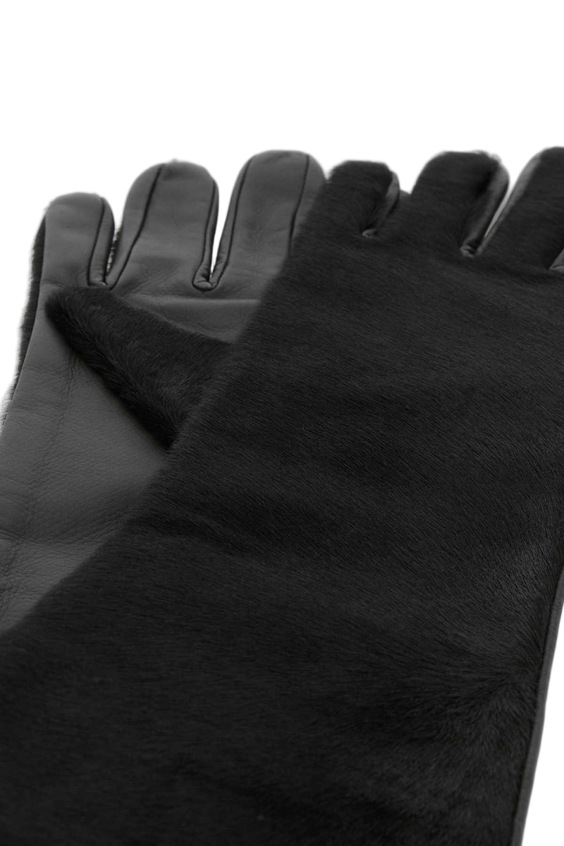 Loulou De Saison Edna Gloves — Black Exterior: Leather
