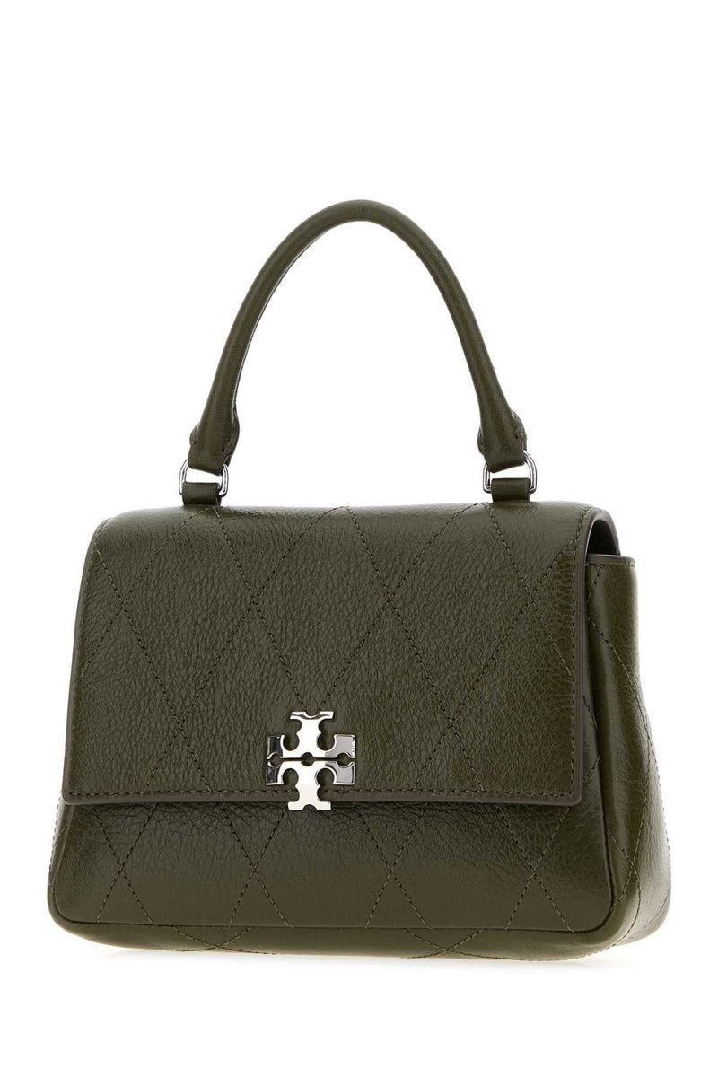 Tory Burch Quilted Top Handle Bag — Green