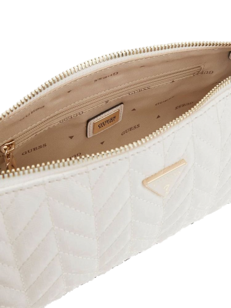 Guess Shoulder Bag — White Polyurethane