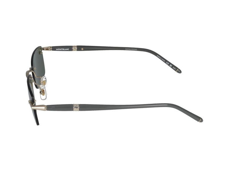 Montblanc Mb0344s Sunglasses — Gold Metal