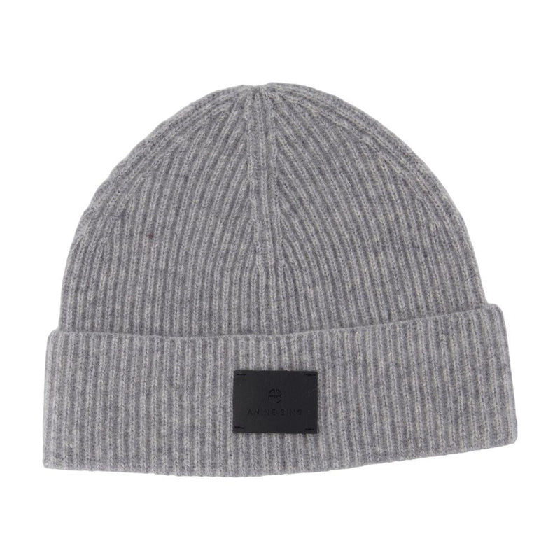 Anine Bing A-12-11809-Mhg1 Beanie — Gray Cashmere Beanies