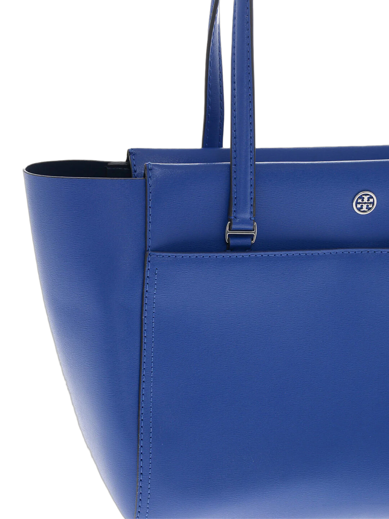 Tory Burch Parker Tote Bag — Blue Textile