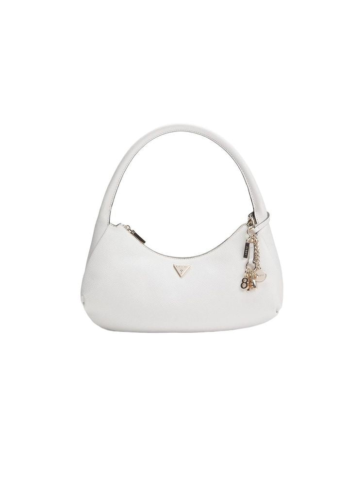 Guess Polyurethane Hobo Bag — White