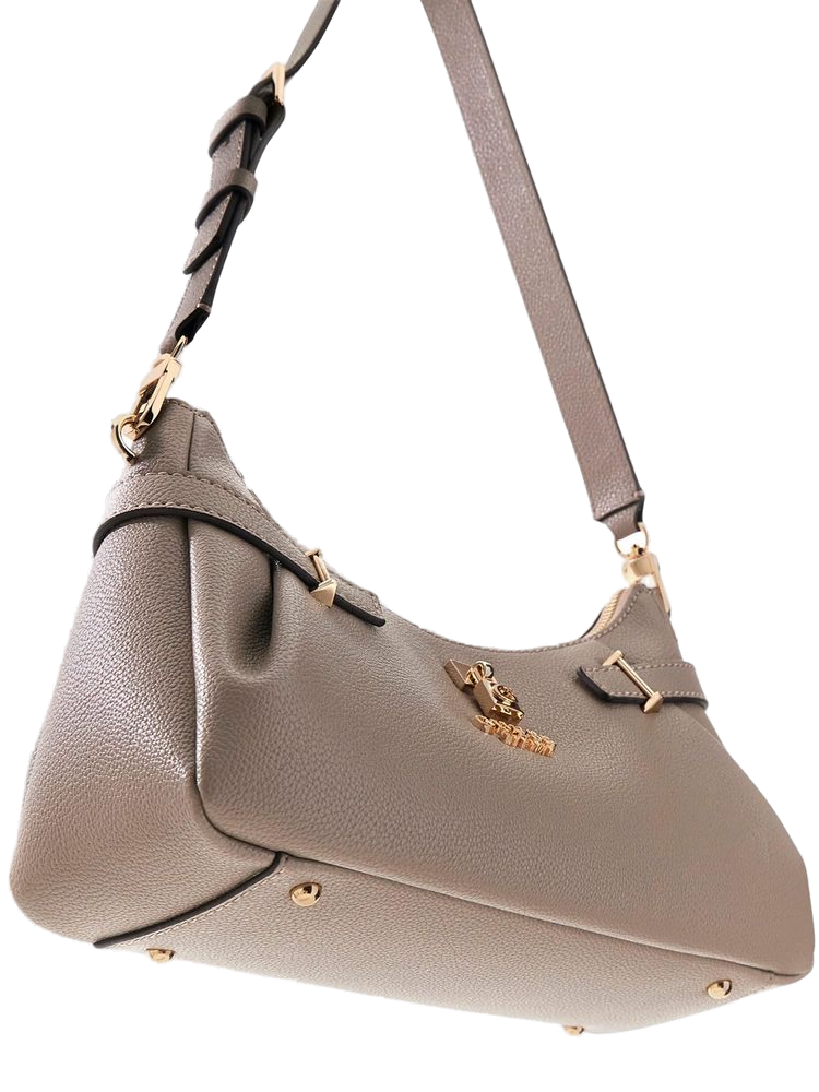 Guess Yesba Shoulder Bag — Gray Polyurethane