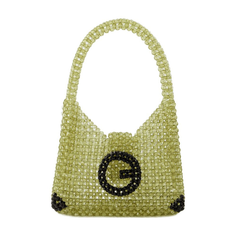Germanier Beaded Hobo Bag — Green Others
