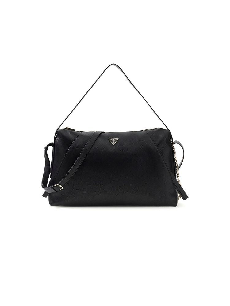 Guess Devon Shoulder Bag — Black Polyurethane