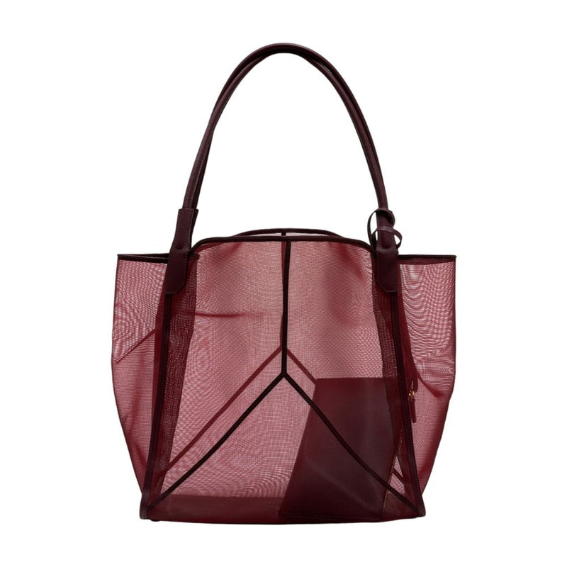 Victoria Beckham Tote Bag — Burgundy Synthetic