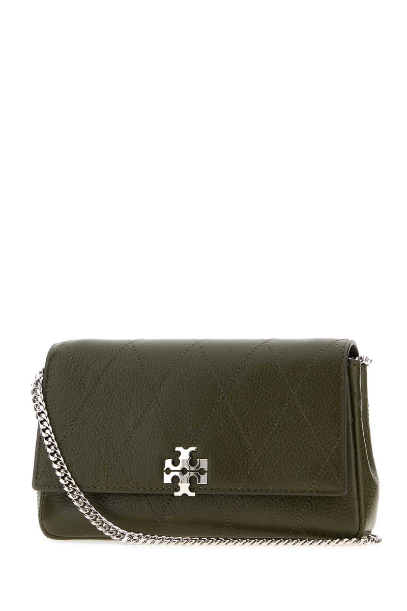 Tory Burch Quilted Crossbody Bag — Green
