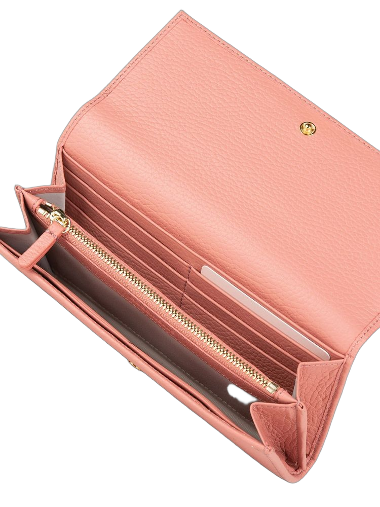 Coccinelle Camelia Wallet — Pink Cowhide