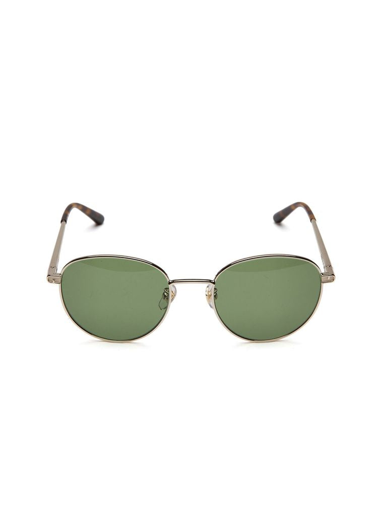 Furla Sfub19 Metal Round-Frame Sunglasses — Gold