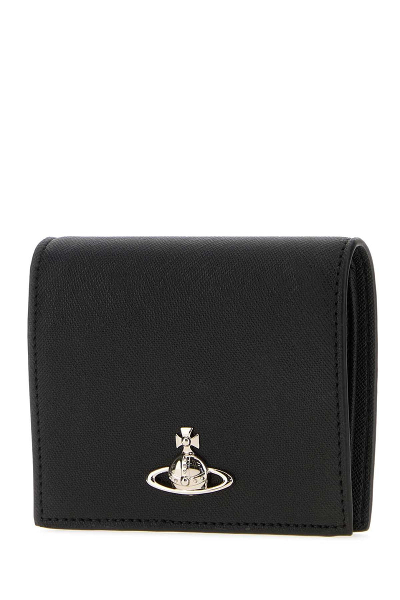 Vivienne Westwood Saffiano Leather Wallet — Black