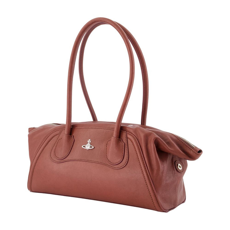 Vivienne Westwood Shirley Shoulder Bag — Brown Calfskin