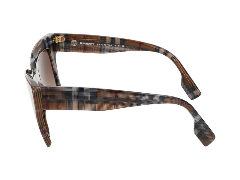 Burberry 0be4364 Check-Pattern Acetate Sunglasses — Brown