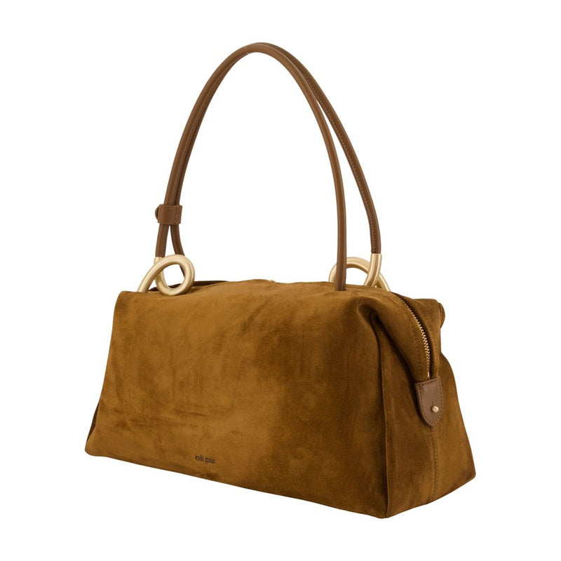 Cult Gaia Shoulder Bag — Brown Calfskin
