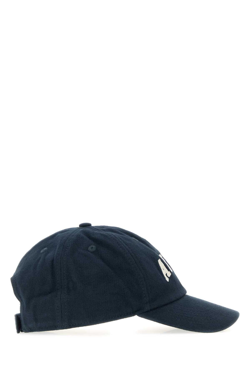 Autry Caps Logo-Embroidered Cotton Baseball Cap — Navy Exterior
