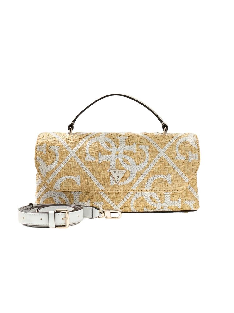 Guess Top Handle Bag — Beige Polypropylene