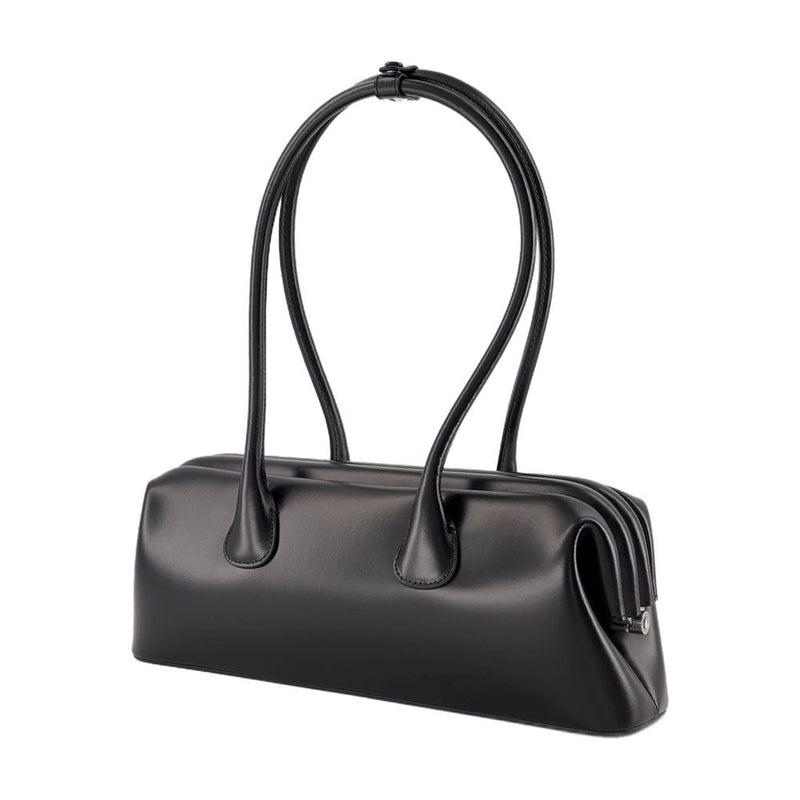 Osoi Shoulder Bag — Black Cowhide