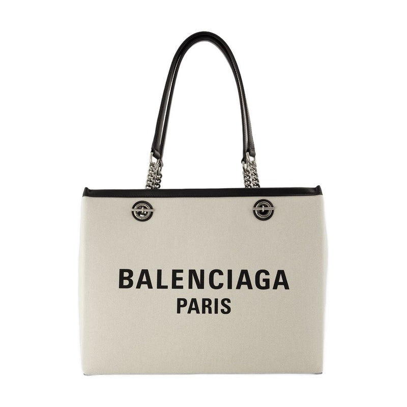 Balenciaga Cotton Canvas Tote Bag — Beige