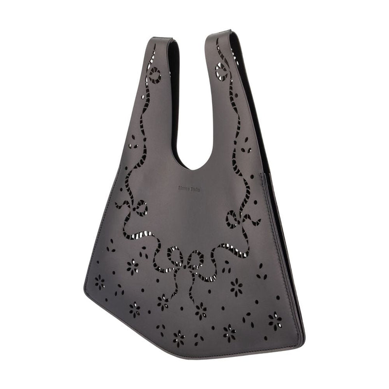 Simone Rocha Lasercut Calfskin Mini Bag — Black