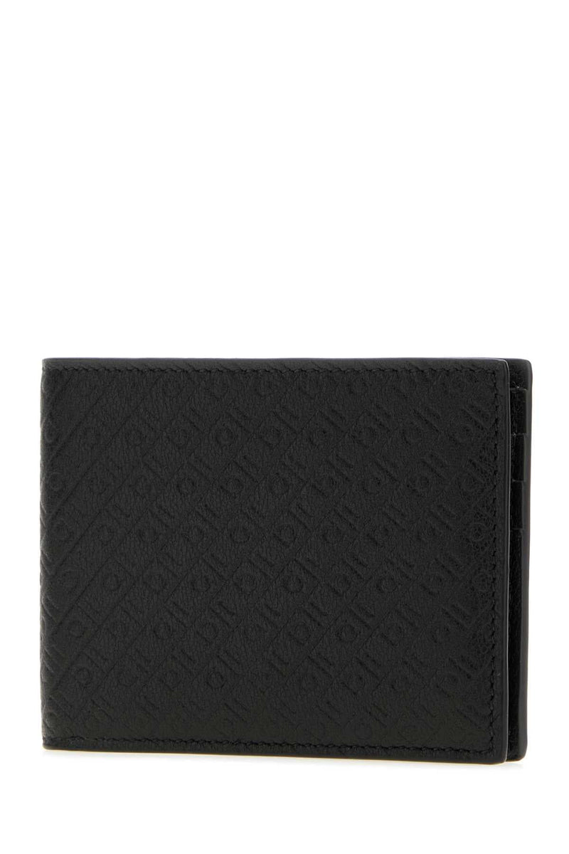 Ferragamo Embos Wallet — Black Exterior: Leather