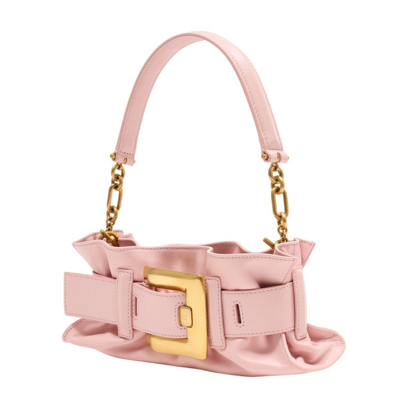 Balmain Shoulder Bag — Pink Calfskin