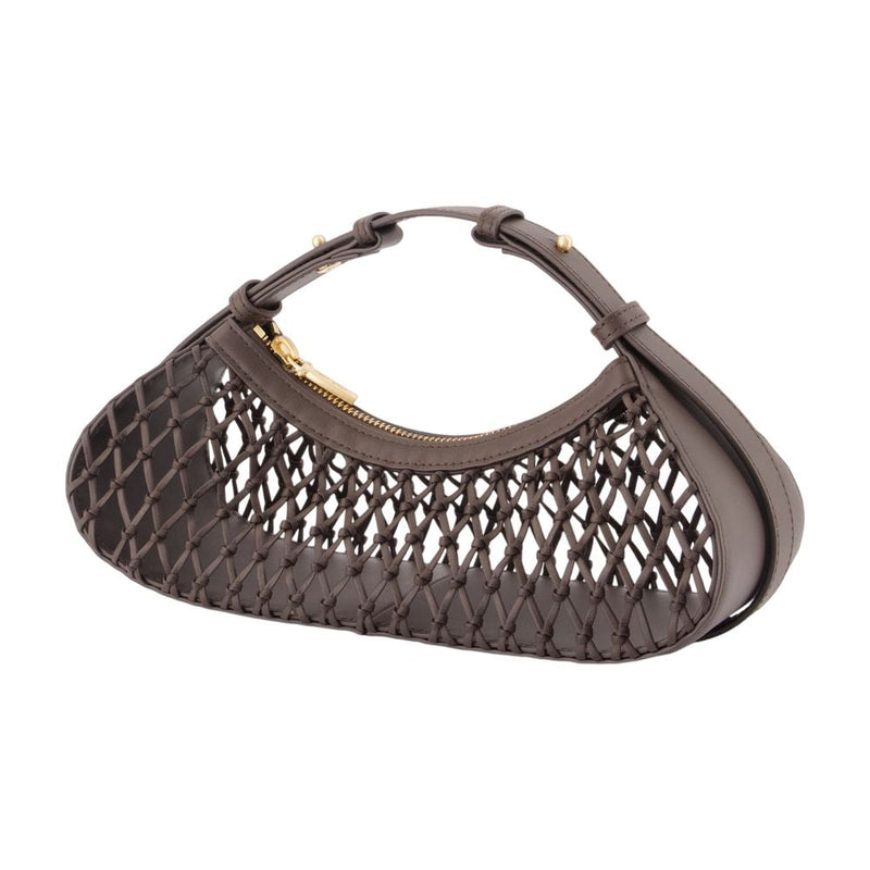Cult Gaia Shala Shoulder Bag — Gray Cowhide