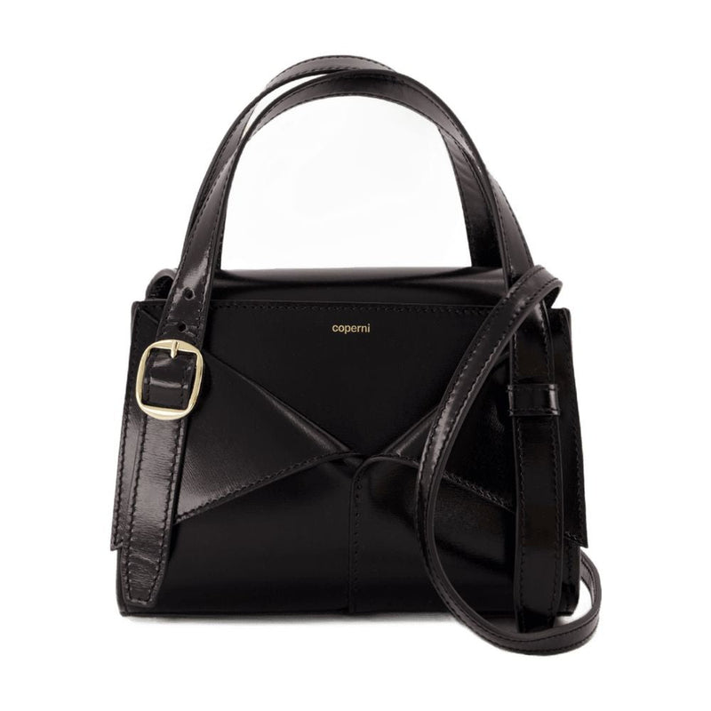 Coperni Structured Calfskin Top Handle Bag — Black