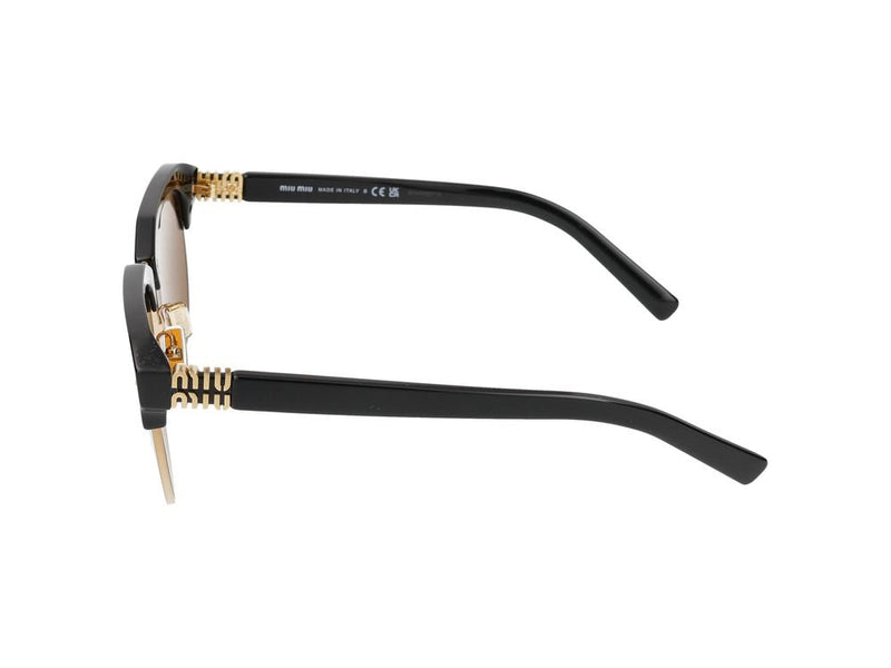 Miu Miu 0mu Clubmaster Acetate Sunglasses — Black