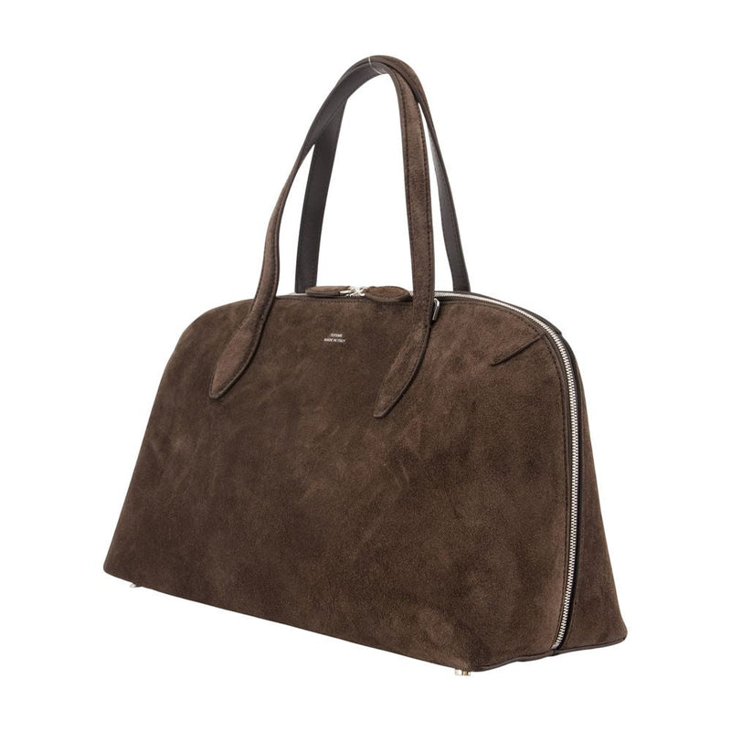 Toteme Calfskin Shoulder Bag — Brown