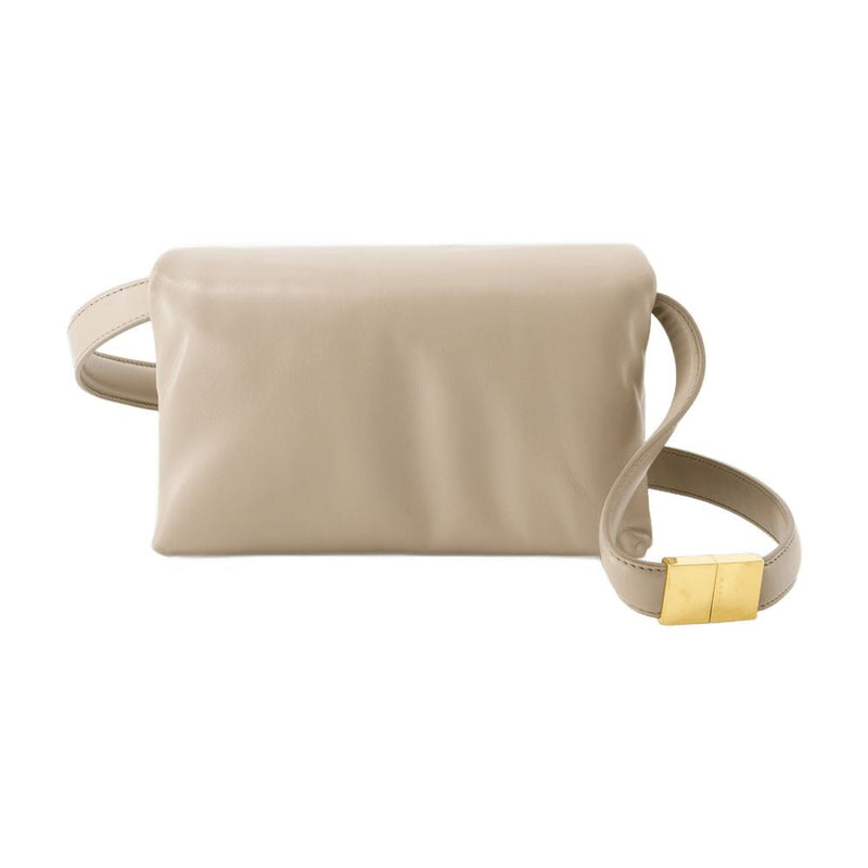 Marni Prisma Shoulder Bag — Beige Calfskin