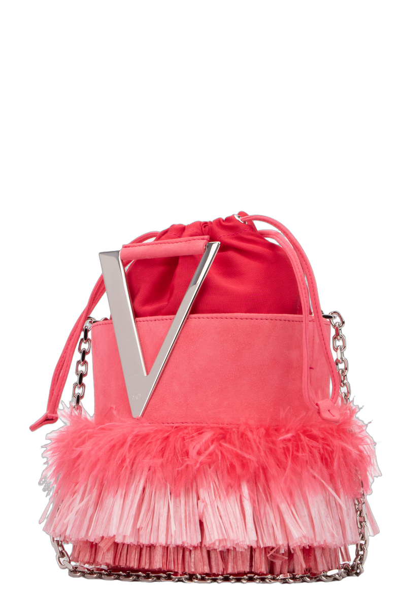 Roger Vivier M819 Clutch — Red Satin
