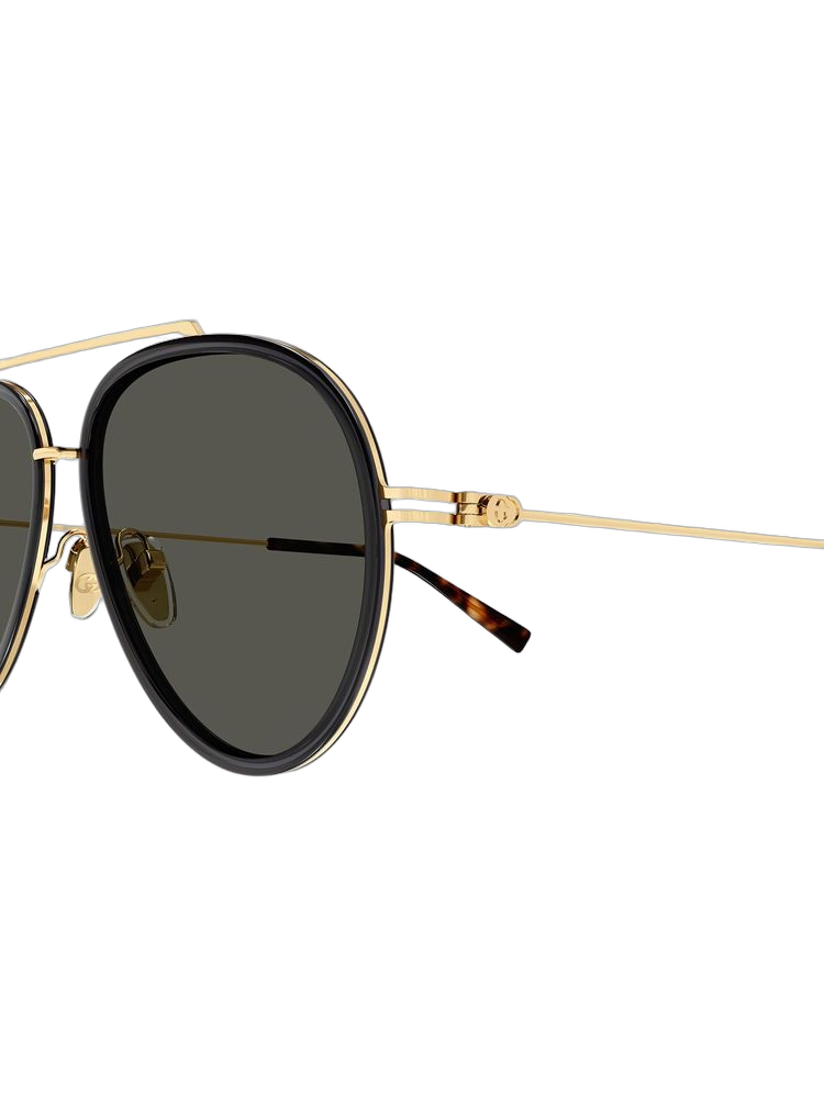 Gucci Gg1981s Aviator Frame Sunglasses — Gray Plastic
