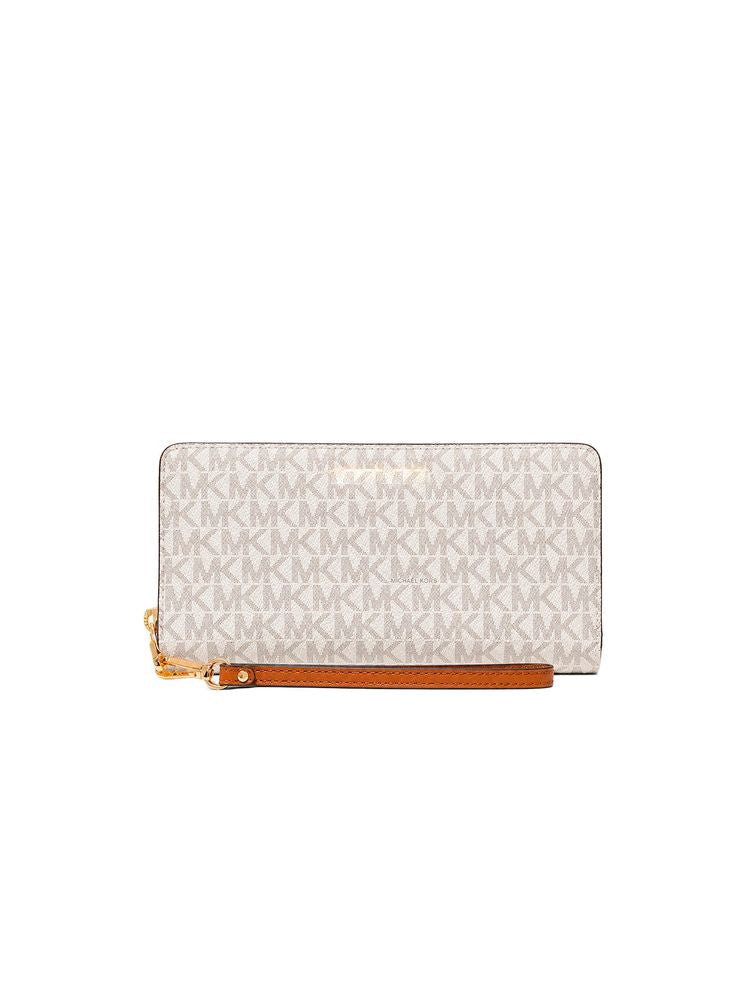 Michael Kors Logo Coated Canvas Wallet — Beige 89.coated