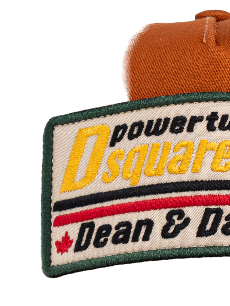 Dsquared2 Bcm040205c000015058 Logo Patch Baseball Cap — Brown Cotton Caps