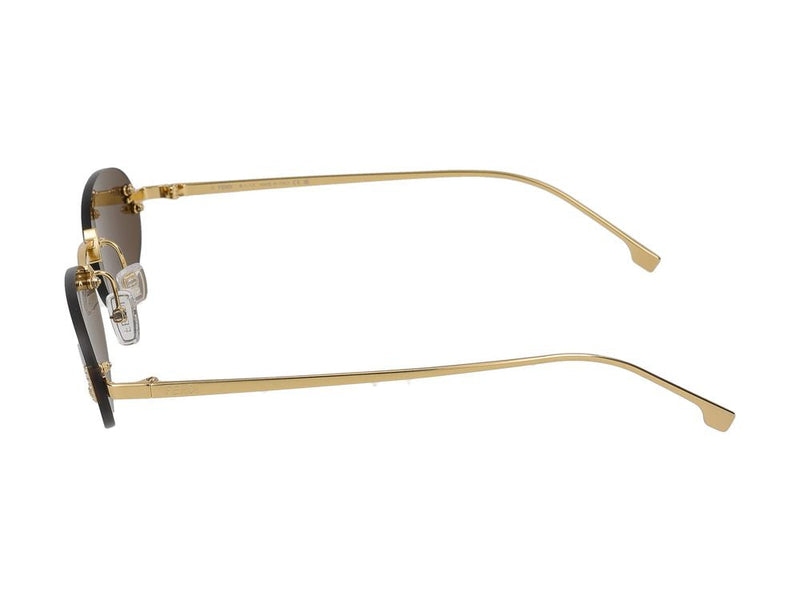 Maison Fendi Fe4075us Gold-Tone Metal Frame Sunglasses — Gold Standard
