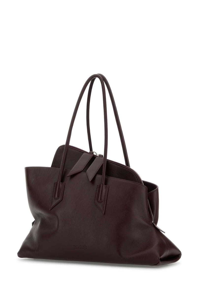 The Attico Passeggiata Shoulder Bag — Burgundy